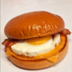 Cheesy Bacon Egg burger